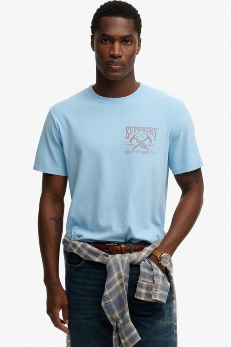 Superdry Outdoors Relaxed T-Shirt Seafoam Blue