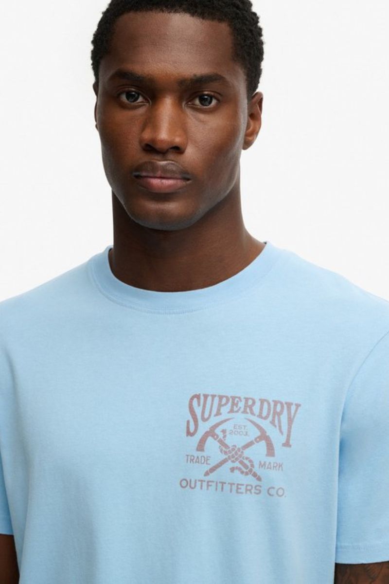Superdry Outdoors Relaxed T-Shirt Seafoam Blue