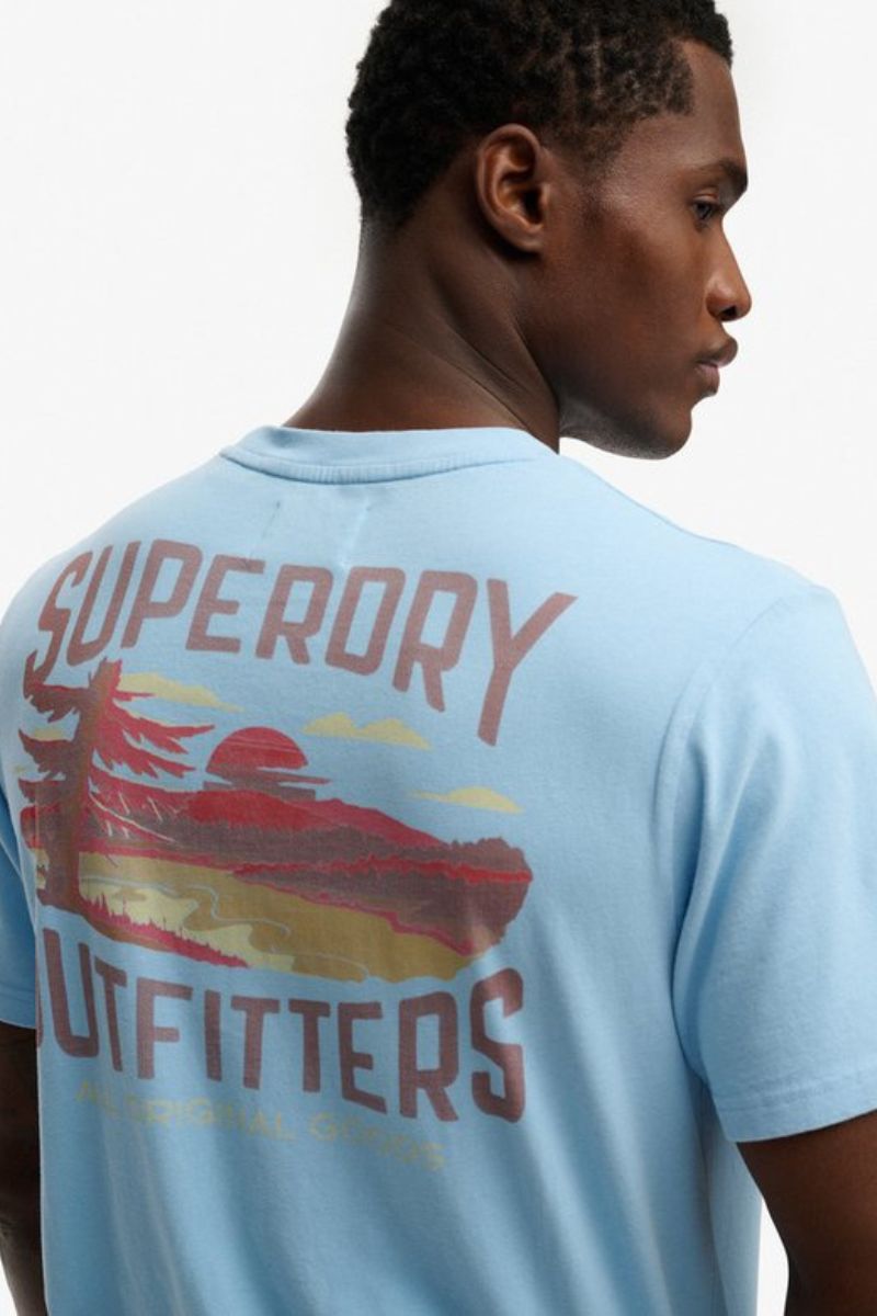 Superdry Outdoors Relaxed T-Shirt Seafoam Blue