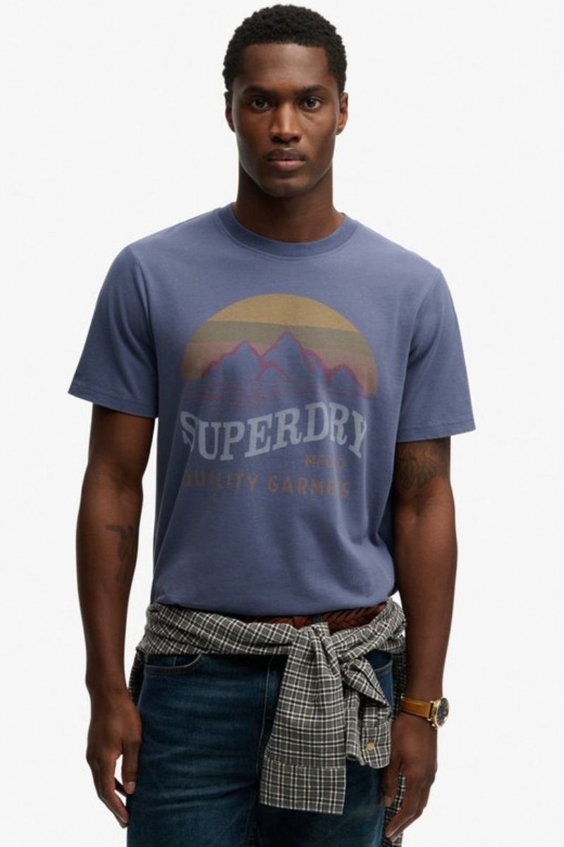 Superdry Outdoors Relaxed T-Shirt Soft Navy
