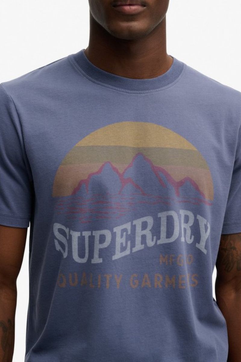 Superdry Outdoors Relaxed T-Shirt Soft Navy