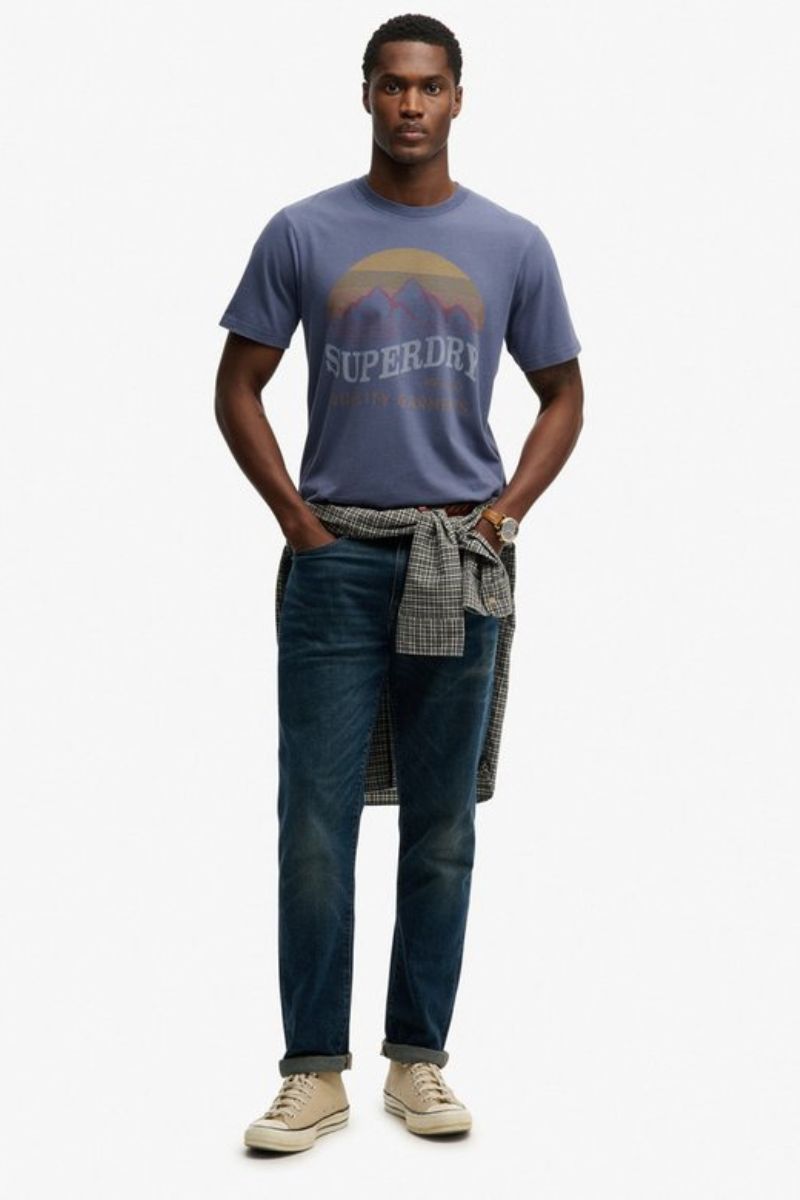 Superdry Outdoors Relaxed T-Shirt Soft Navy