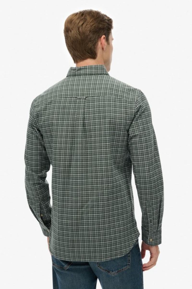 Superdry Premium Check Shirt Green
