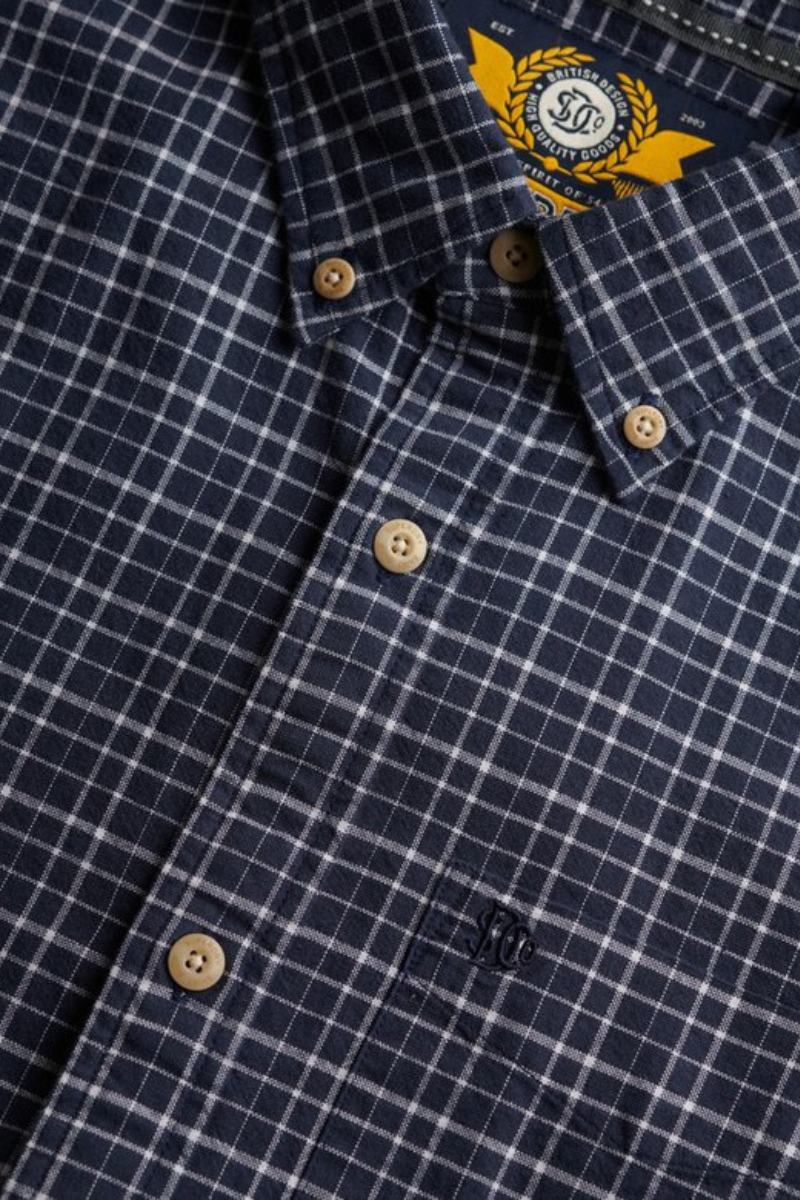Superdry Premium Check Shirt Navy