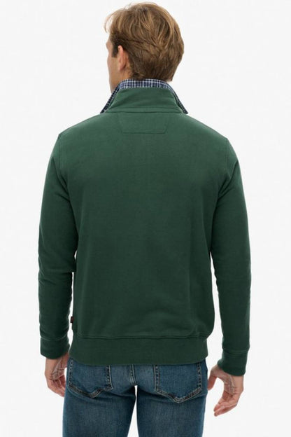 Superdry Preppy Half Zip Sweatshirt Green
