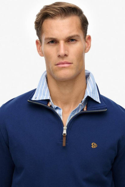 Superdry Preppy Half Zip Sweatshirt Marine