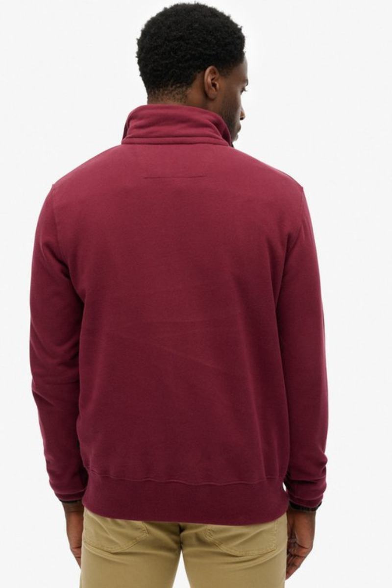 Superdry Preppy Half Zip Sweatshirt Red