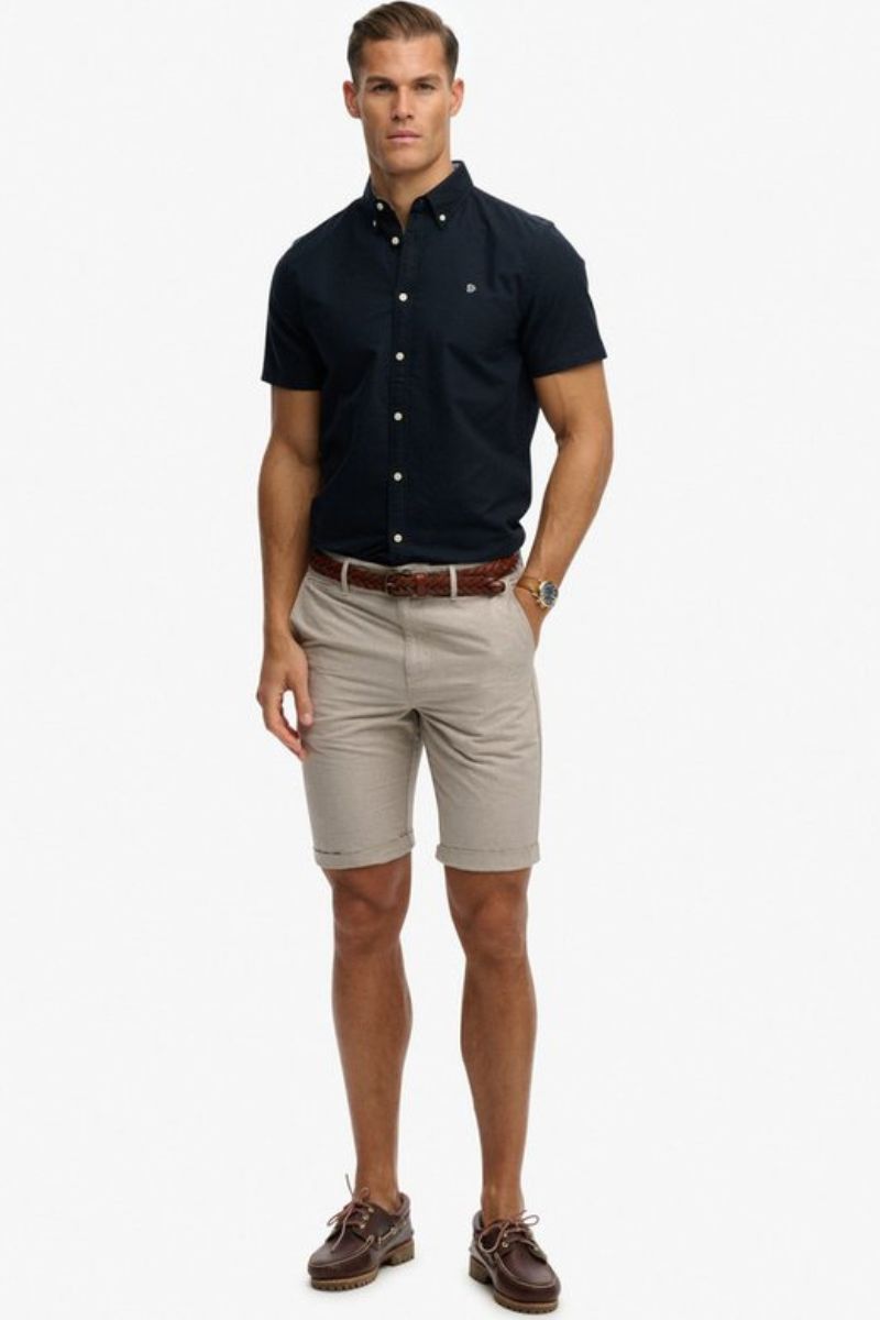 Superdry Preppy Oxford SS Shirt Navy