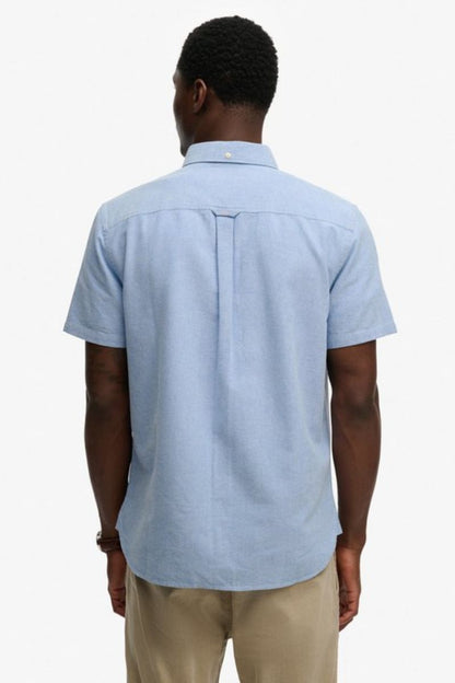 Superdry Preppy Oxford SS Shirt Sky Chambray