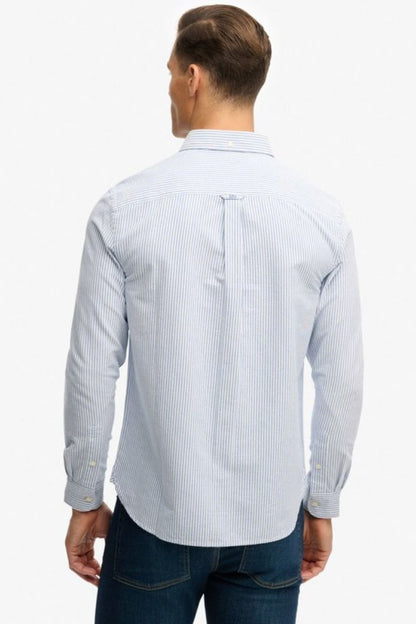 Superdry Preppy Oxford Shirt Blue Stripe