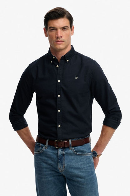 Superdry Preppy Oxford Shirt Navy