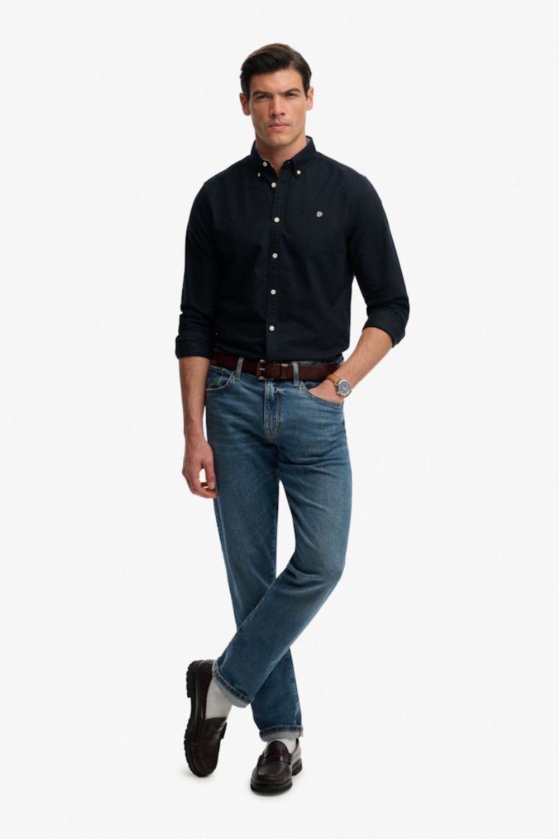 Superdry Preppy Oxford Shirt Navy