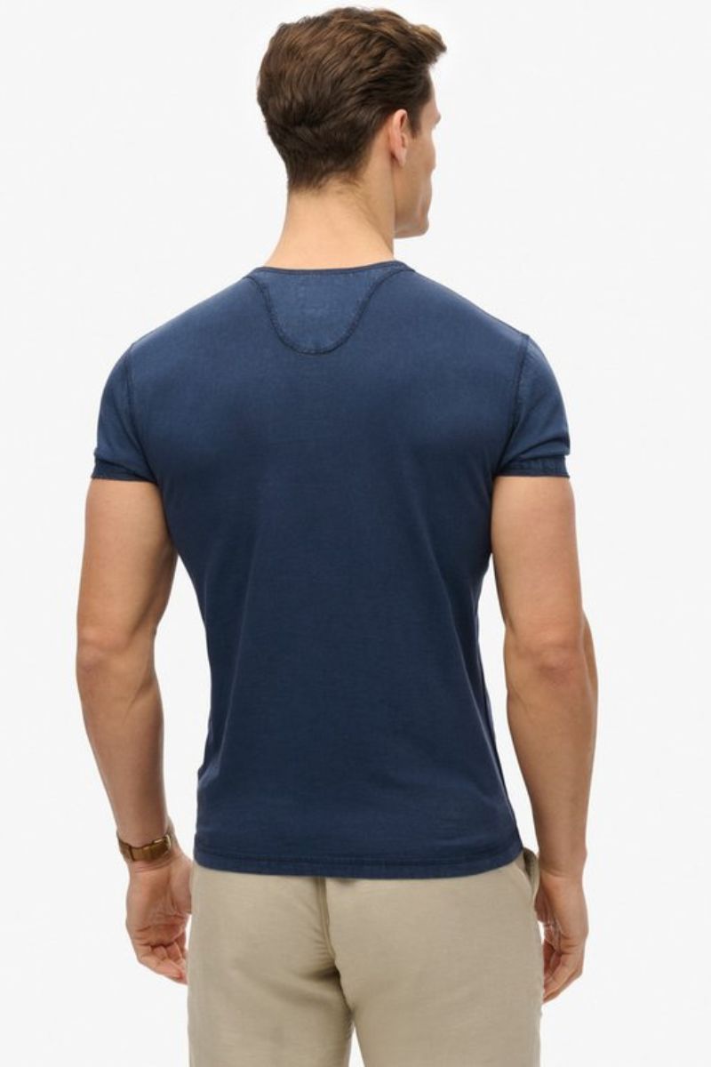 Superdry Slub SS Grandad Lauren Navy