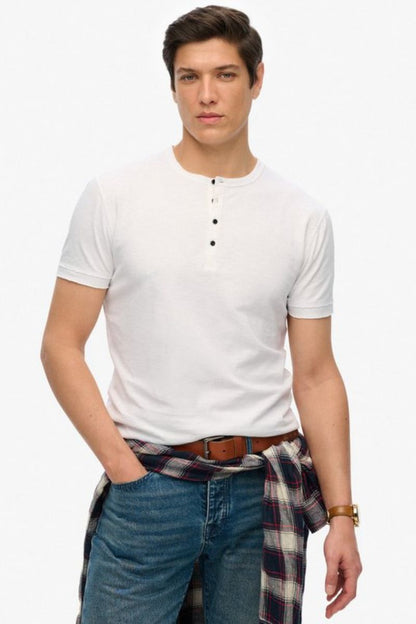 Superdry Slub SS Grandad Optic