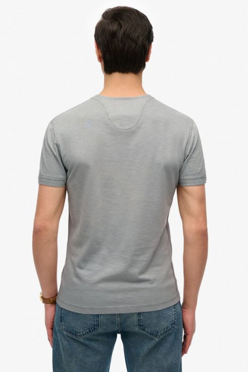 Superdry Slub SS Grandad Steel Grey