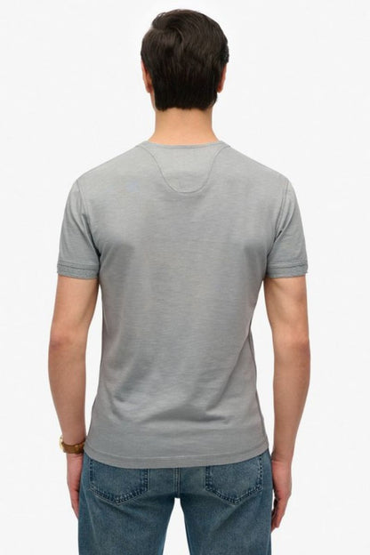 Superdry Slub SS Grandad Steel Grey