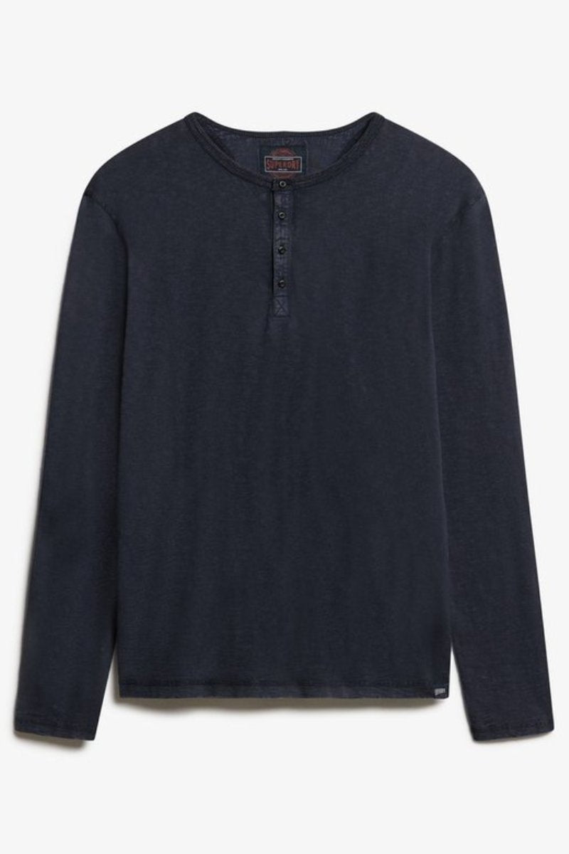 Superdry Slub Jersey Top Navy