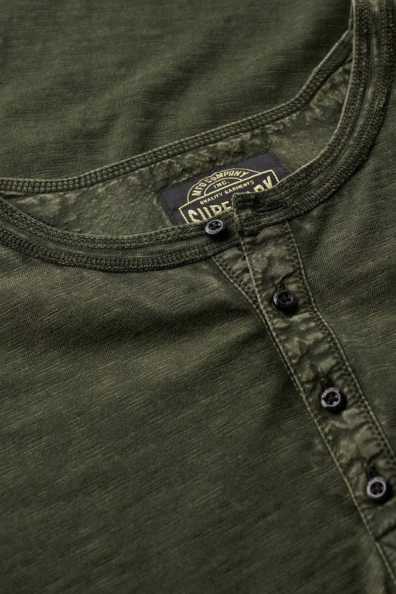 Superdry Slub Jersey Top Olive