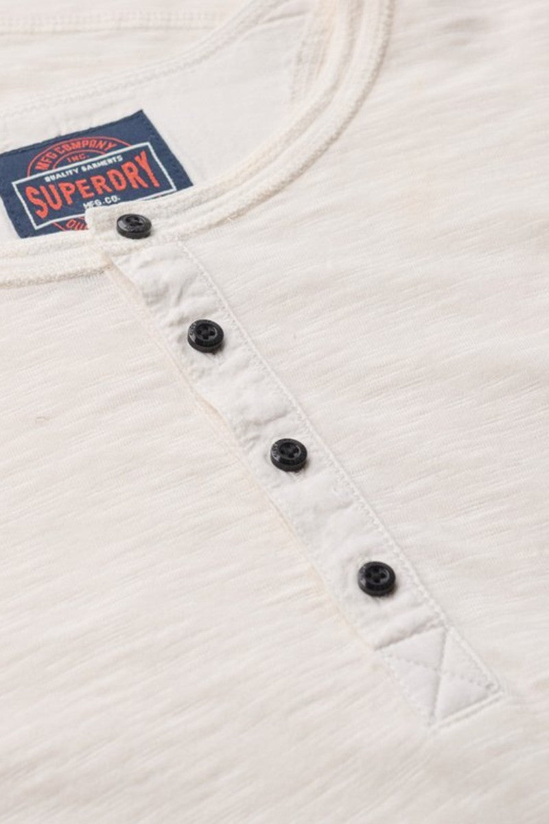 Superdry Slub Jersey Top White Sand