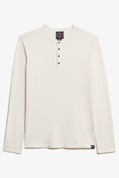 Superdry Slub Jersey Top White Sand