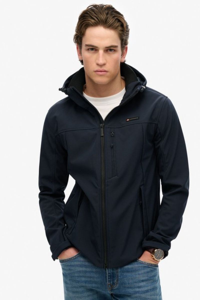 Superdry Hood Softshell Trekker Navy