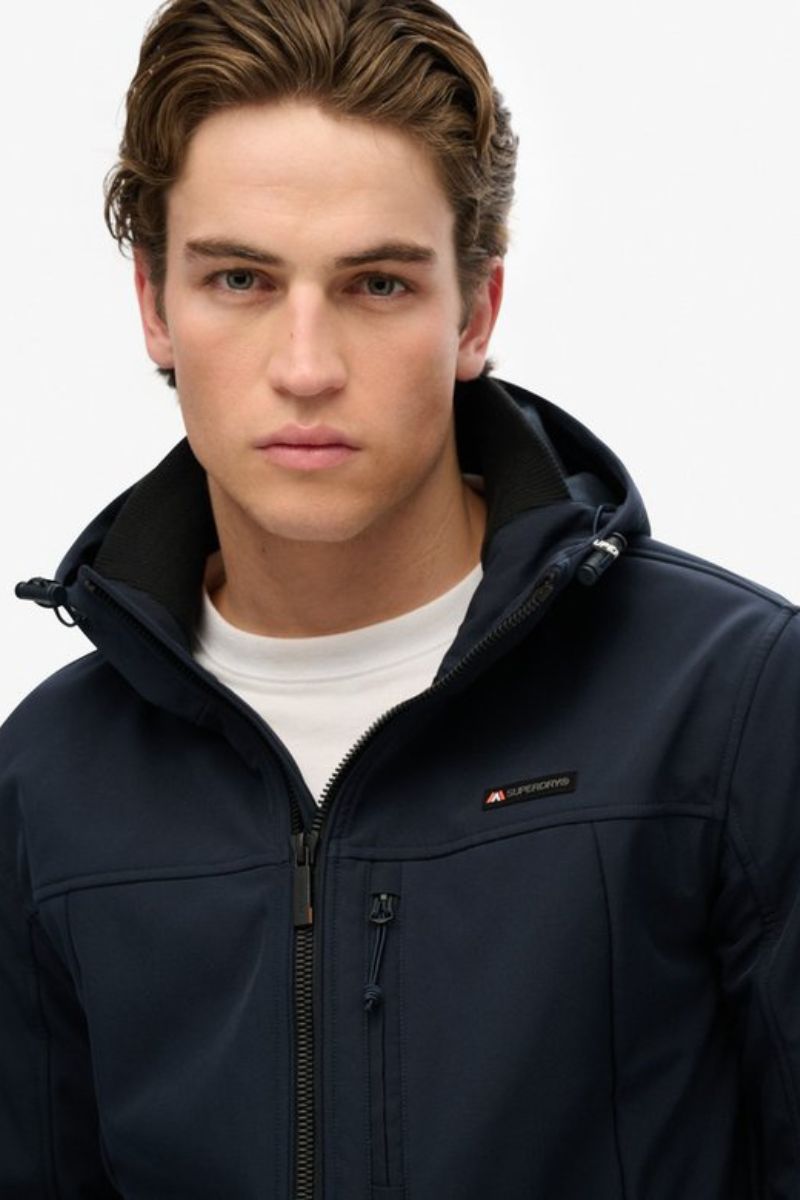 Superdry Hood Softshell Trekker Navy