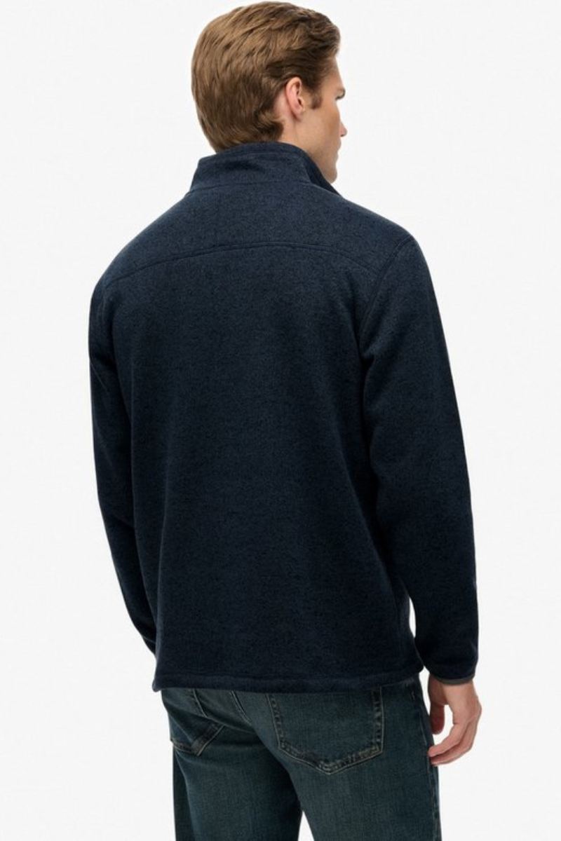 Superdry Storm Fleece Half Zip Navy