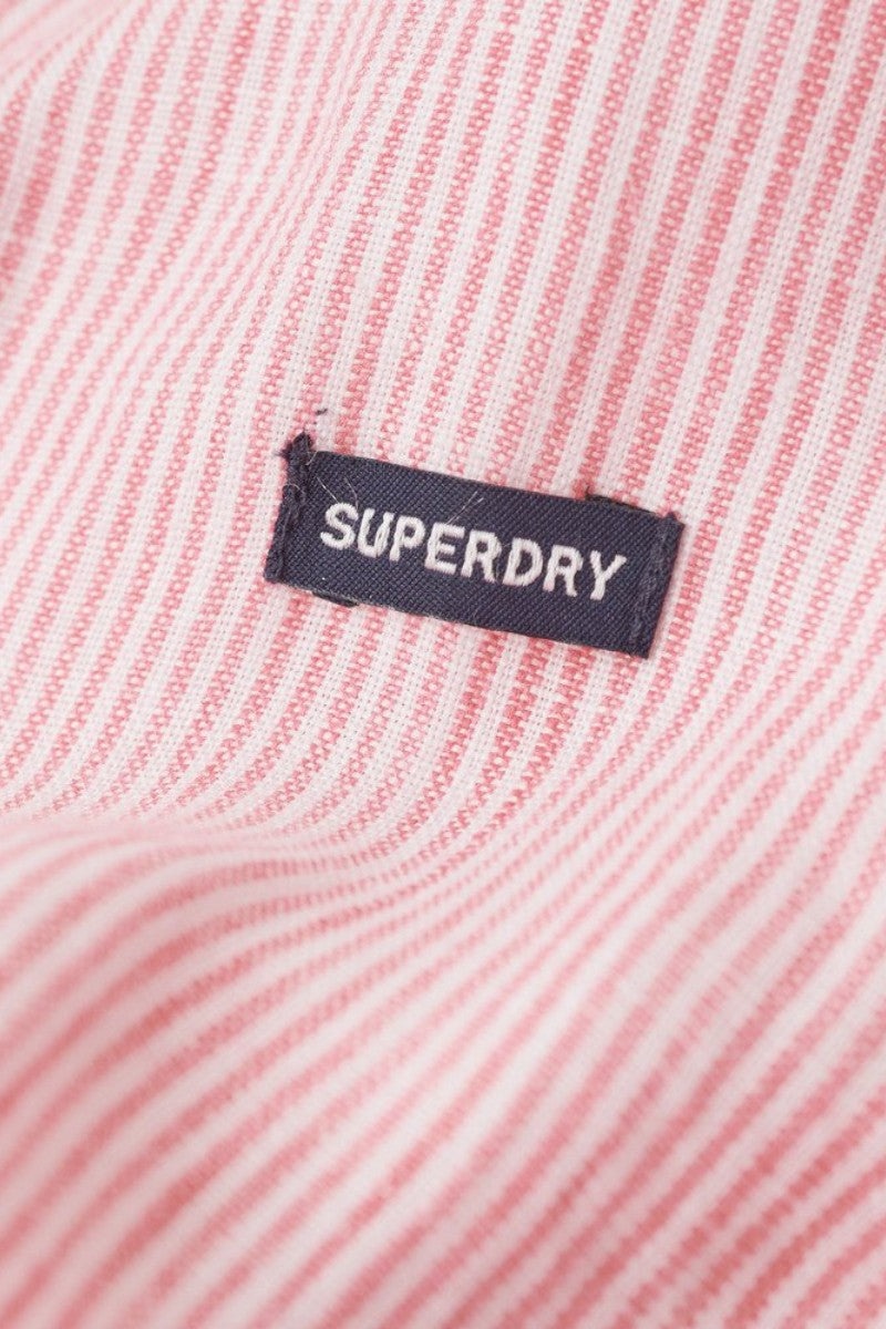 Superdry Studios Linen Shirt Pink