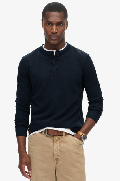 Superdry Textured Grandad Top