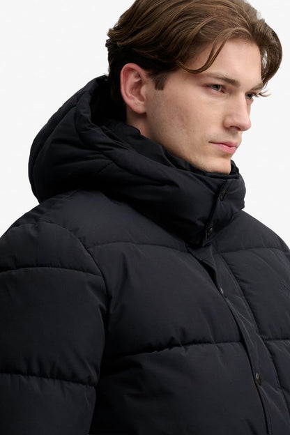 Superdry Premium Hooded Puffer Jacket - Black