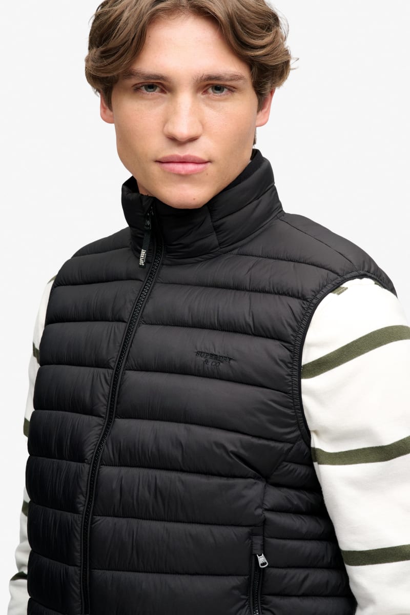 Superdry Fuji Lite Padded Gilet - Black