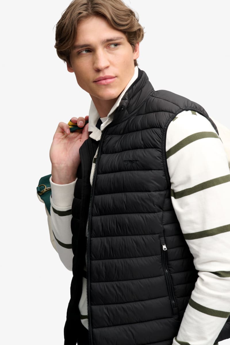 Superdry Fuji Lite Padded Gilet - Black
