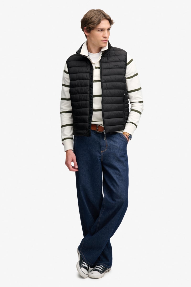 Superdry Fuji Lite Padded Gilet - Black