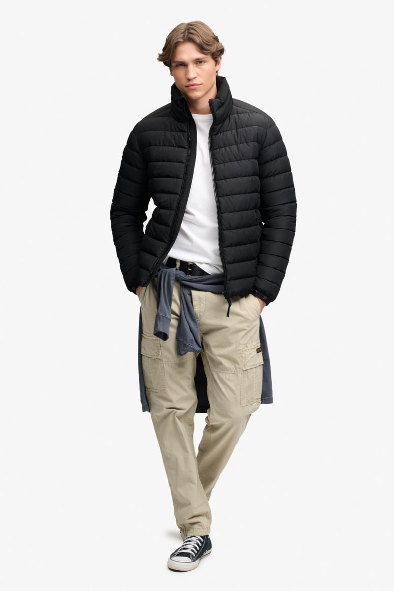 Superdry Fuji Midweight Padded Jacket - Jet Black