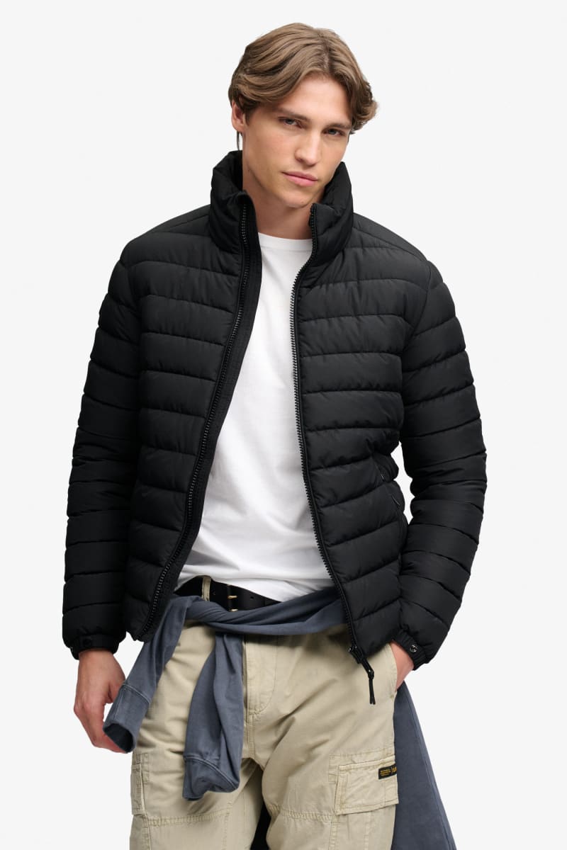 Superdry Fuji Midweight Padded Jacket - Jet Black