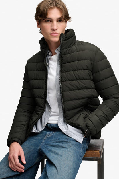 Superdry Fuji Midweight Padded Jacket - Surplus Goods Olive Green