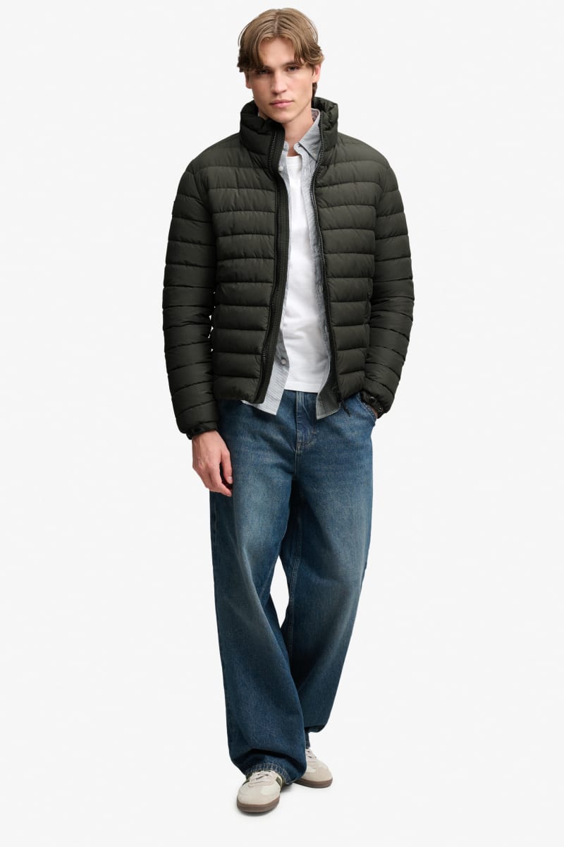 Superdry Fuji Midweight Padded Jacket - Surplus Goods Olive Green