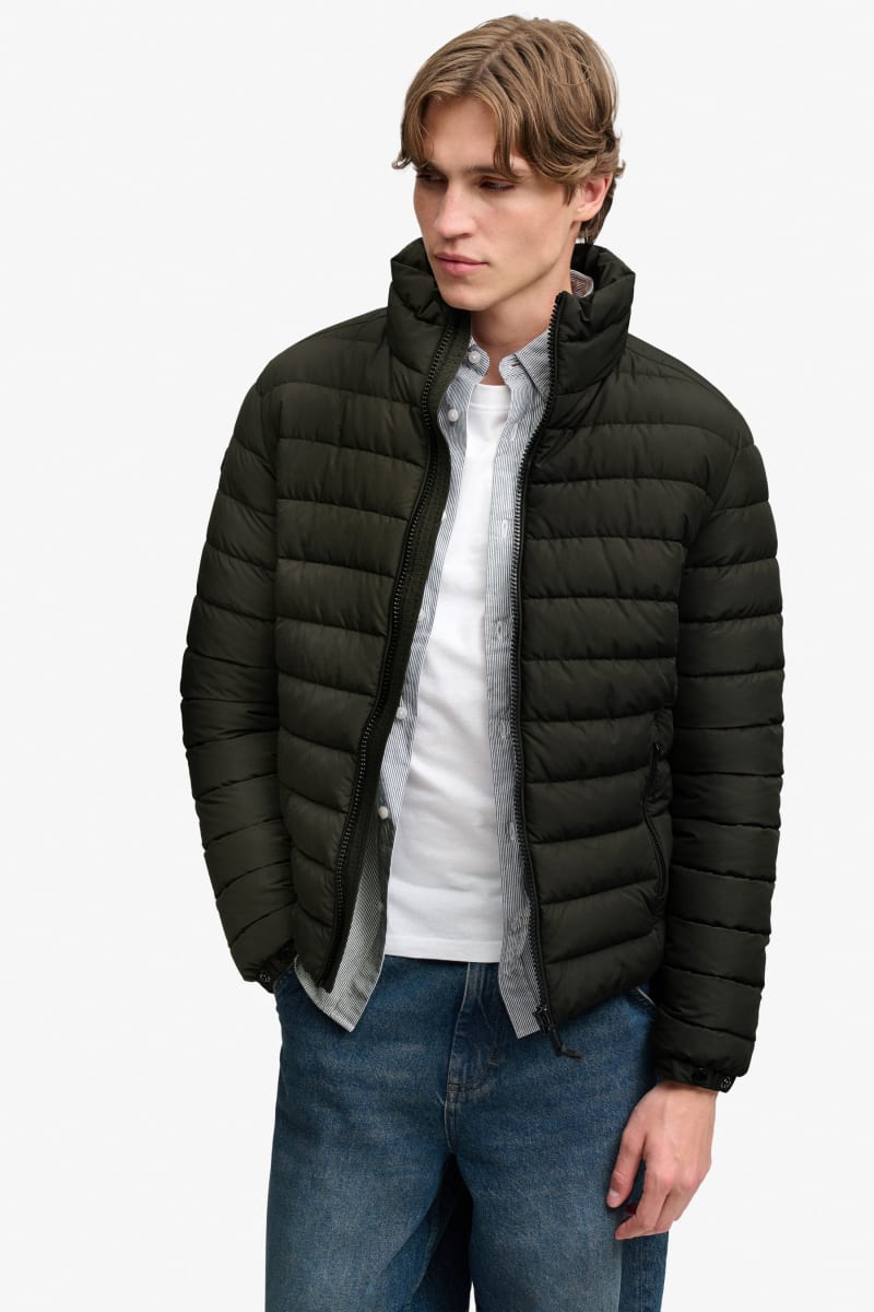 Superdry Fuji Midweight Padded Jacket - Surplus Goods Olive Green