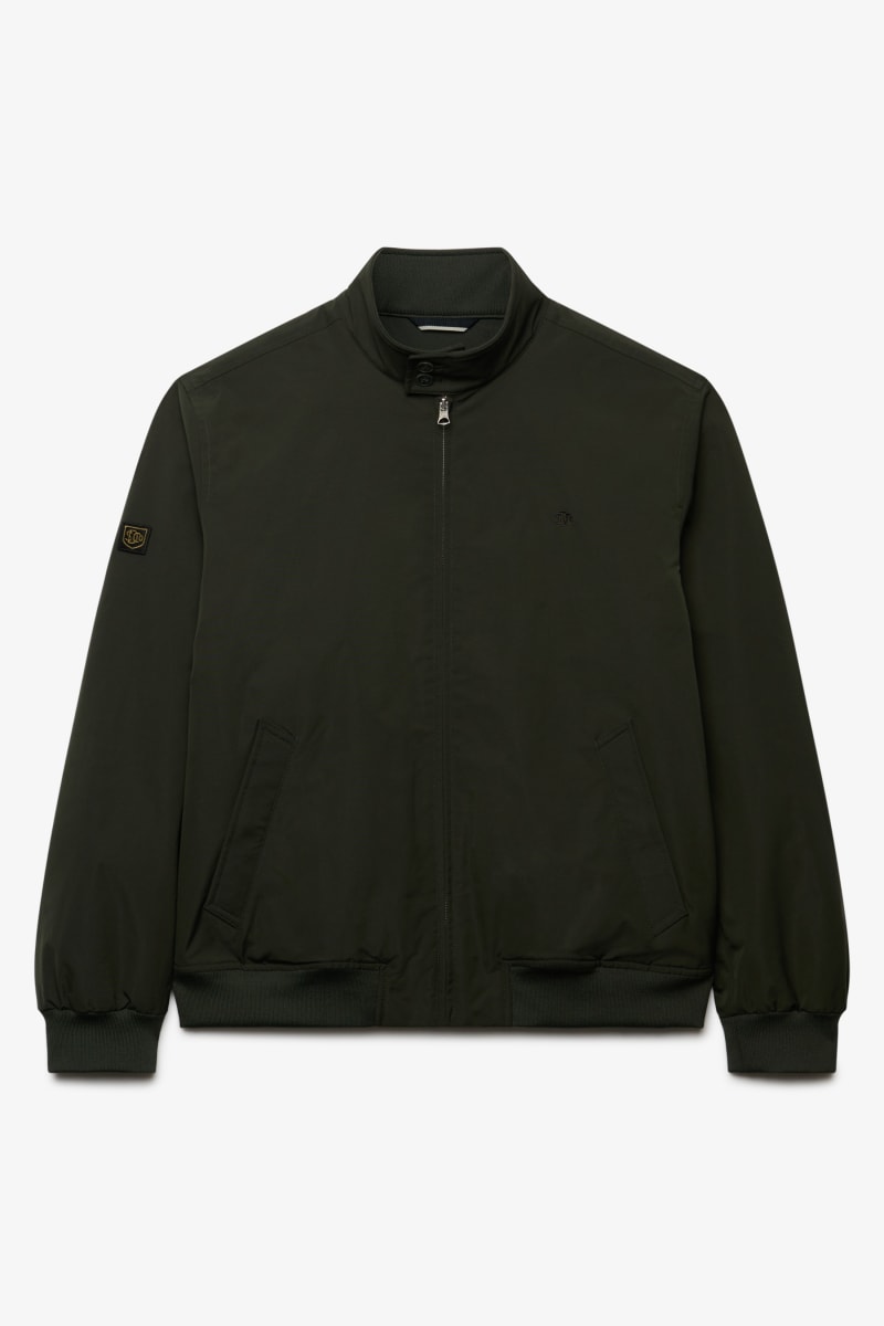 Superdry Campus Padded Harrington Jacket - Surplus Goods Olive Green