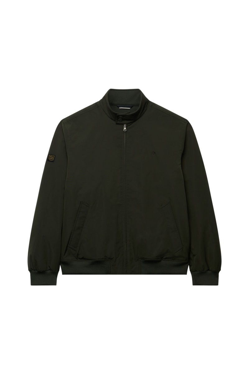Superdry Campus Padded Harrington Jacket - Surplus Goods Olive Green
