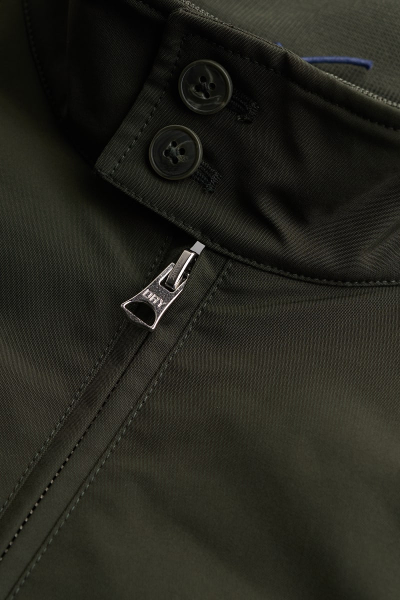 Superdry Campus Padded Harrington Jacket - Surplus Goods Olive Green
