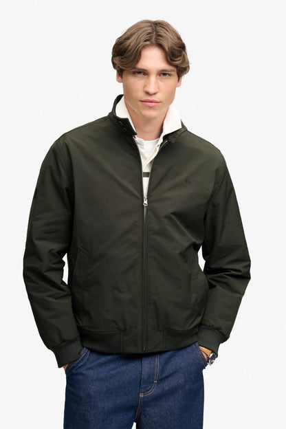 Superdry Campus Padded Harrington Jacket - Surplus Goods Olive Green