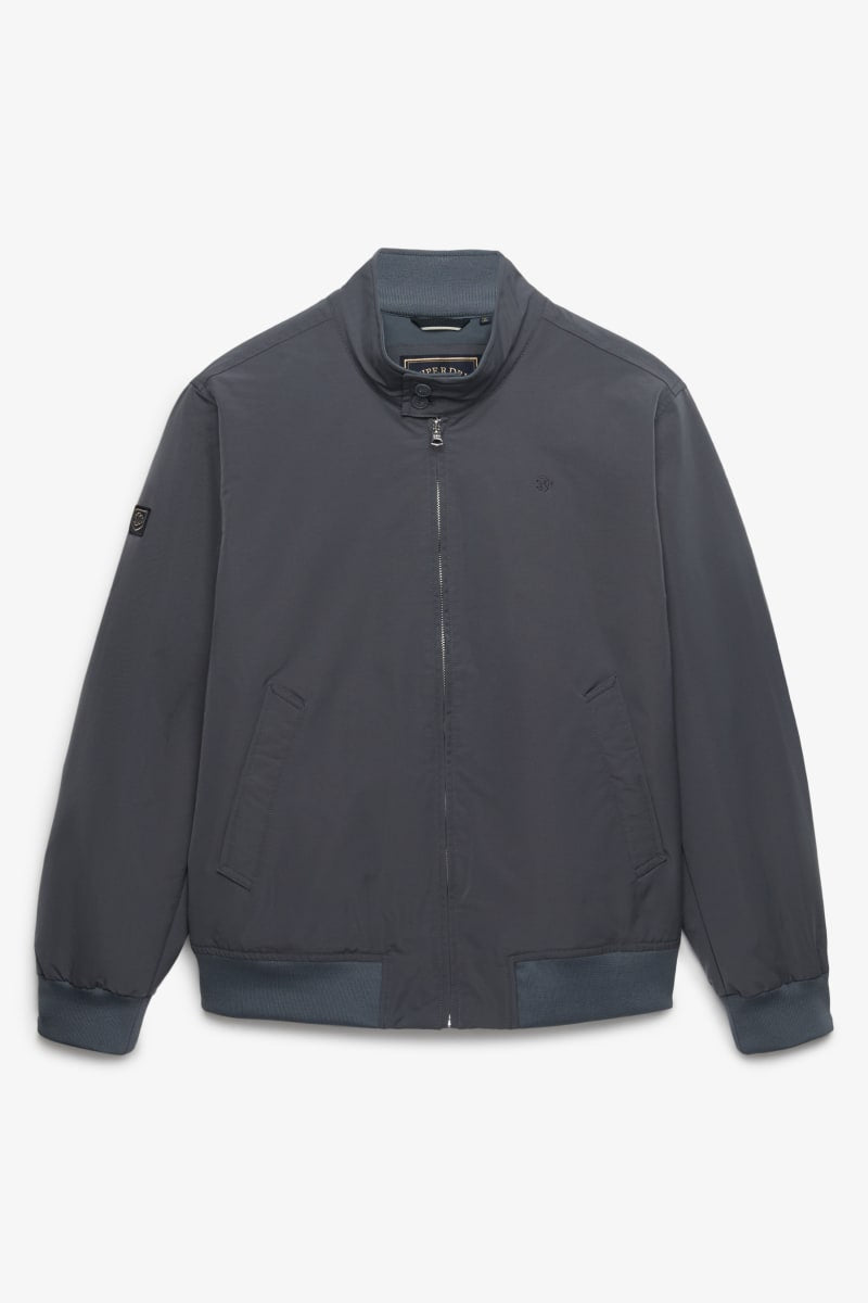 Superdry M5012483A Campus Padded Harrington Jacket Slate Blue