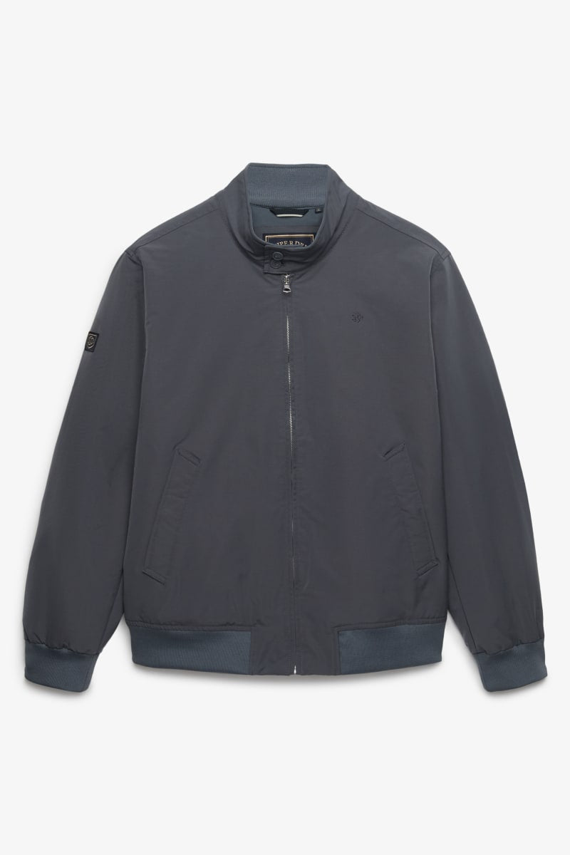Superdry M5012483A Campus Padded Harrington Jacket Slate Blue