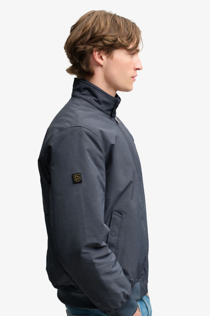 Superdry M5012483A Campus Padded Harrington Jacket Slate Blue