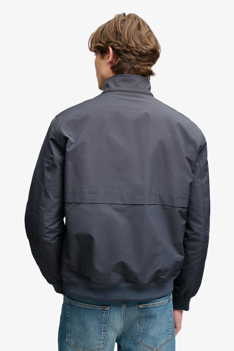 Superdry M5012483A Campus Padded Harrington Jacket Slate Blue