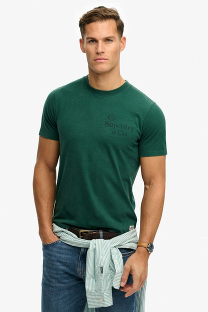 Superdry 1954 Company Relaxed Tee - Varsity Green