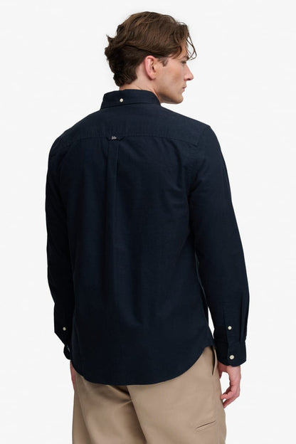 Superdry Preppy Oxford Long Sleeve Shirt - Eclipse Navy