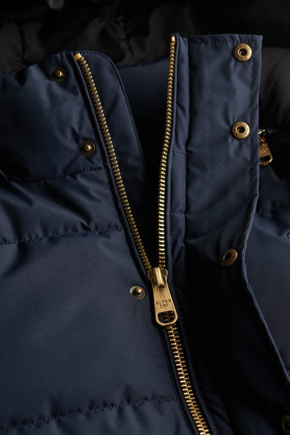Superdry Premium Hooded Puffer Jacket - Eclipse Navy