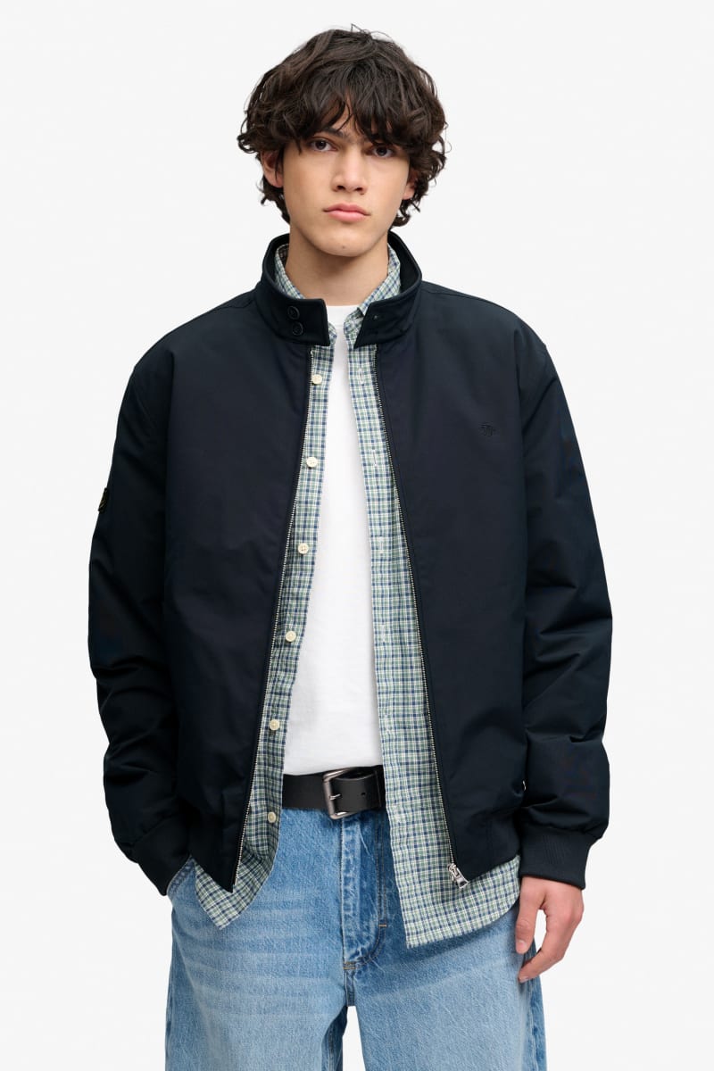 Superdry Campus Padded Harrington Jacket - Eclipse Navy